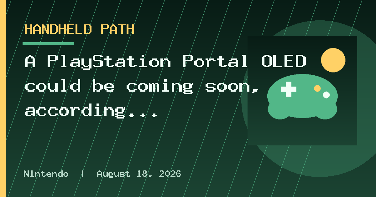 A PlayStation Portal OLED could be coming soon, according to a new listing