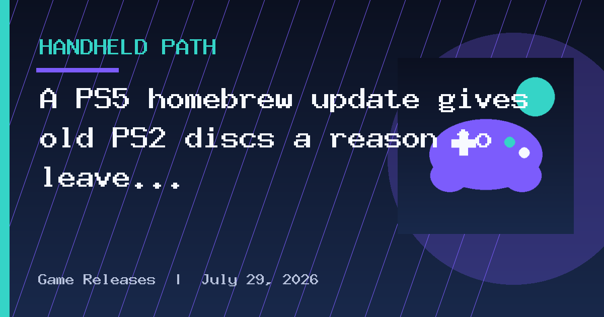 A PS5 homebrew update gives old PS2 discs a reason to leave the shelf