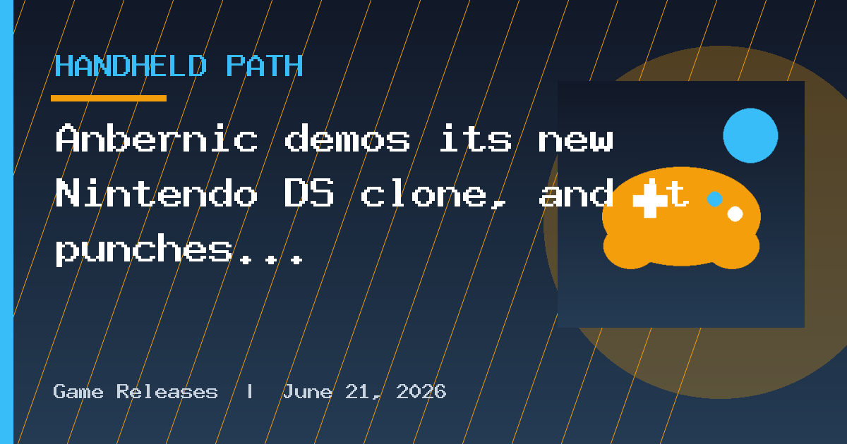Anbernic demos its new Nintendo DS clone, and it punches hard in PS1, N64