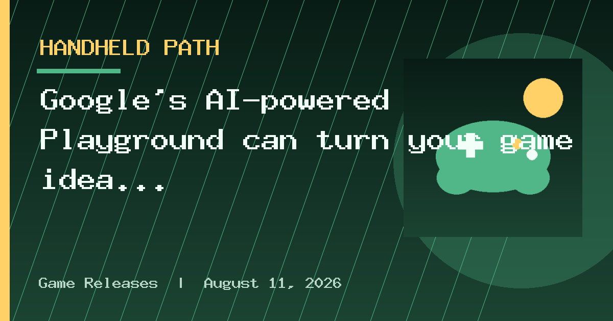 Google’s AI-powered Playground can turn your game idea into something playable