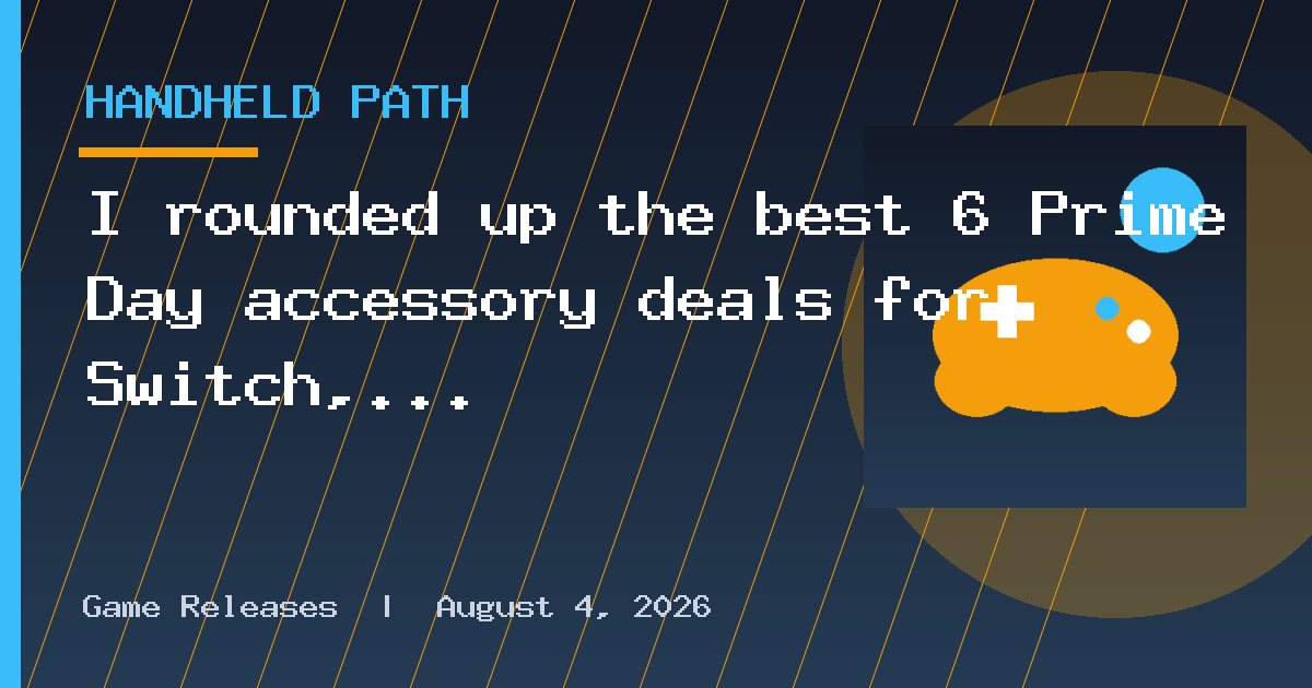 I rounded up the best 6 Prime Day accessory deals for Switch, PS5