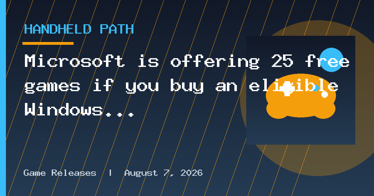 Microsoft is offering 25 free games if you buy an eligible Windows 11 PC