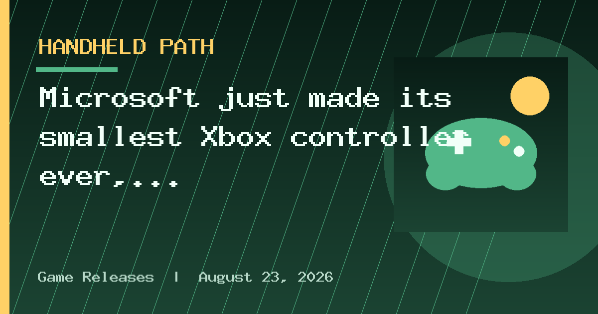 Microsoft just made its smallest Xbox controller ever, and it fits in your