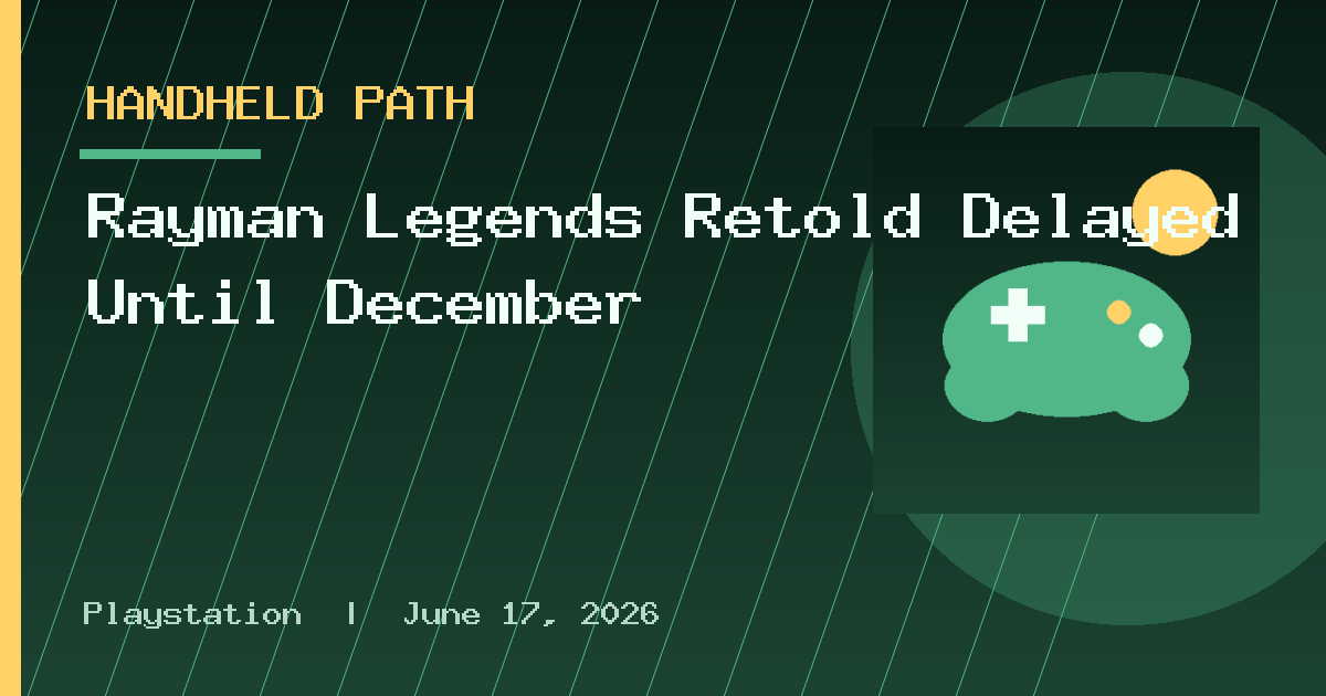 Rayman Legends Retold Delayed Until December