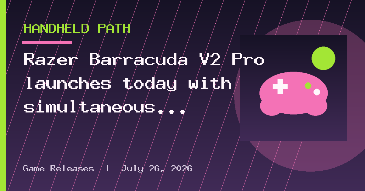 Razer Barracuda V2 Pro launches today with simultaneous Bluetooth and 2.4GHz