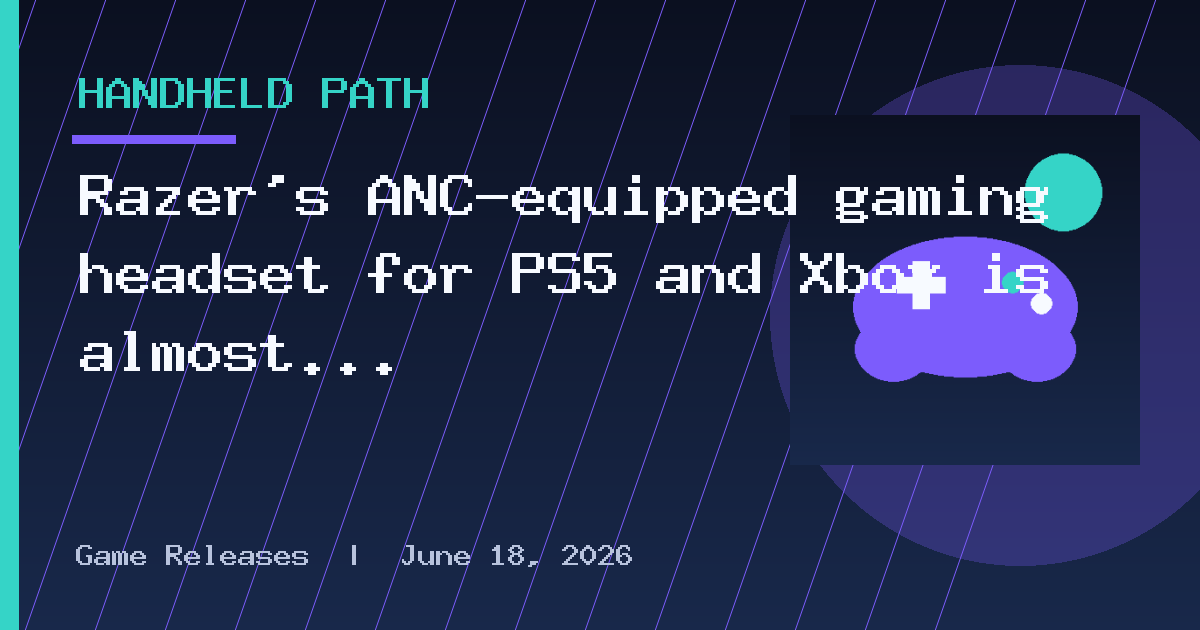 Razer’s ANC-equipped gaming headset for PS5 and Xbox is almost $100 off