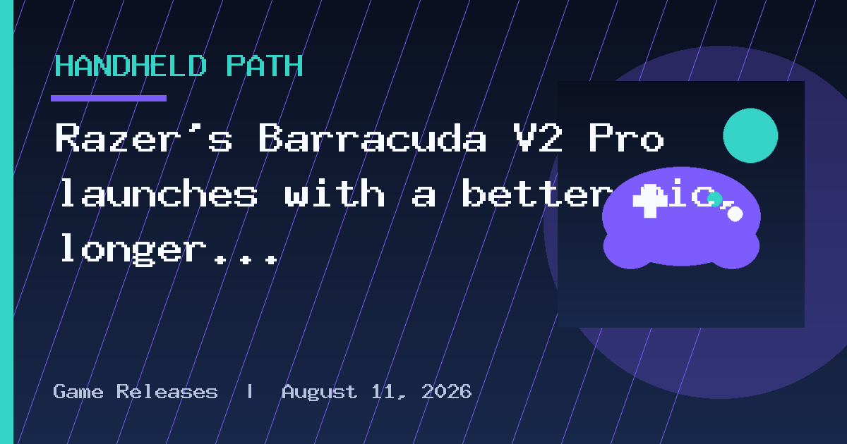 Razer’s Barracuda V2 Pro launches with a better mic, longer battery, and a lower