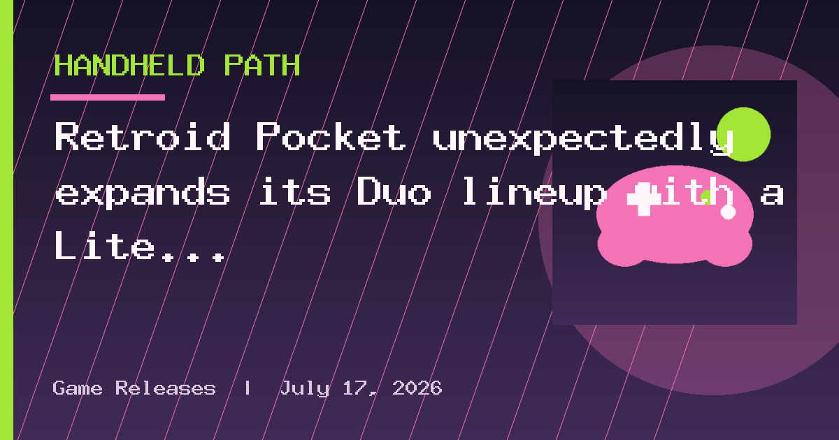 Retroid Pocket unexpectedly expands its Duo lineup with a Lite Plus version