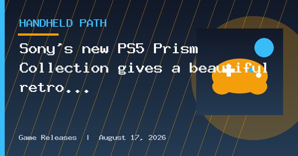Sony’s new PS5 Prism Collection gives a beautiful retro makeover to your console