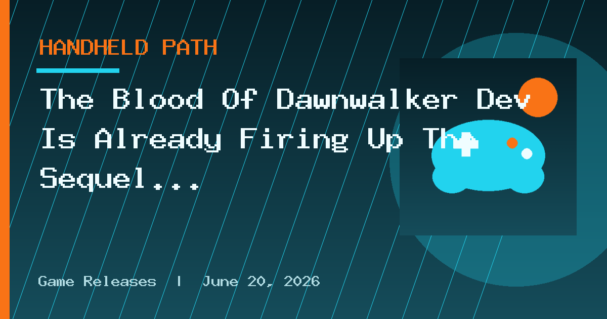The Blood Of Dawnwalker Dev Is Already Firing Up The Sequel