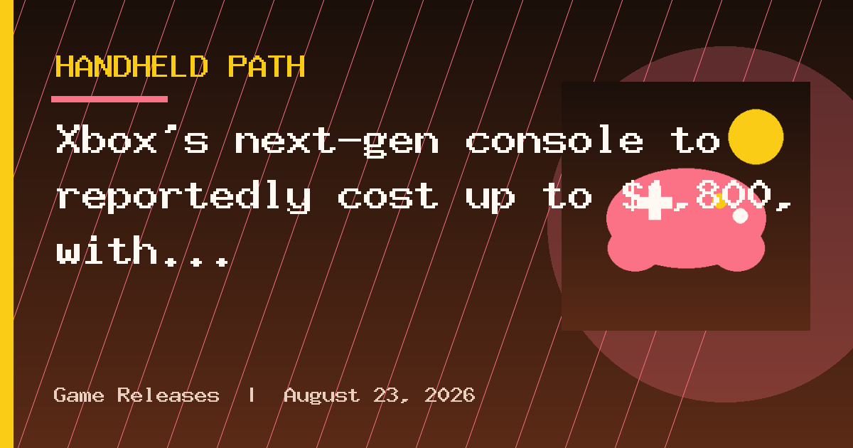 Xbox's next-gen console to reportedly cost up to $1,800, with a Helix handheld